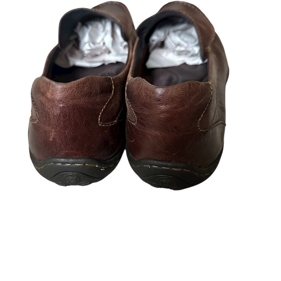 Born Men’s Watson Slip On Brown Leather Loafers Size 12 Casual Shoes - Picture 4 of 9